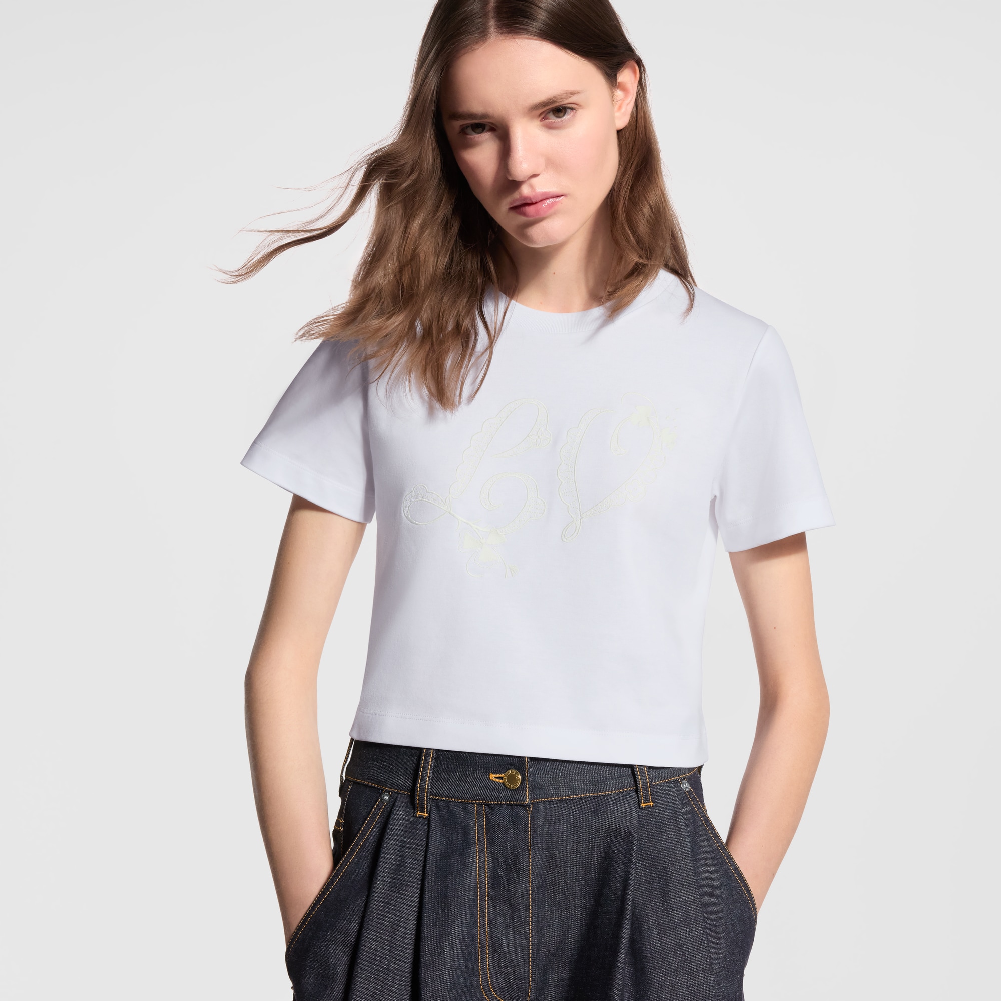 Lace Signature Crop Top - Women - Ready-to-Wear | LOUIS VUITTON ®